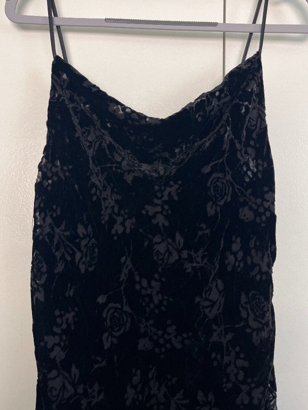 Urban Outfitters burnout velvet rose print dress -- M